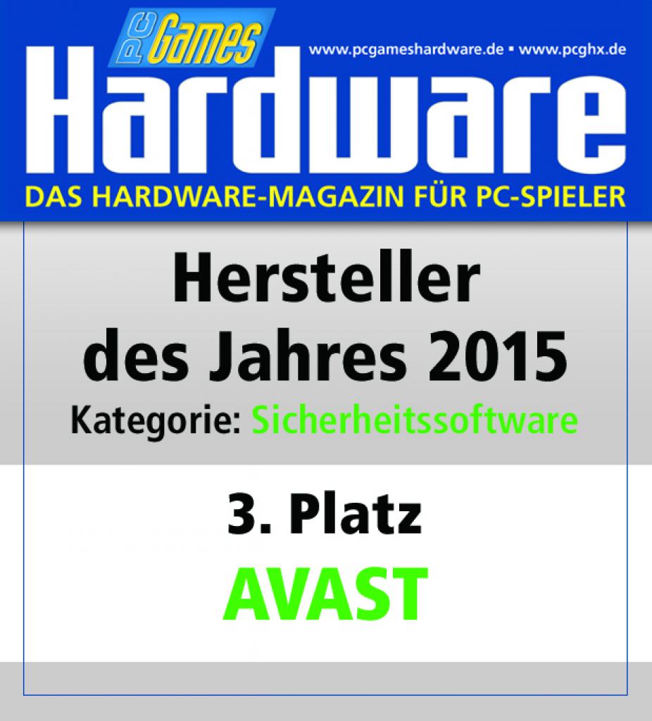 [13/01/2016] Sicherheitssoftware Platz 3: Avast