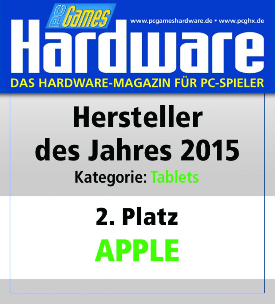 [13/01/2016] Tablets Platz 2: Apple