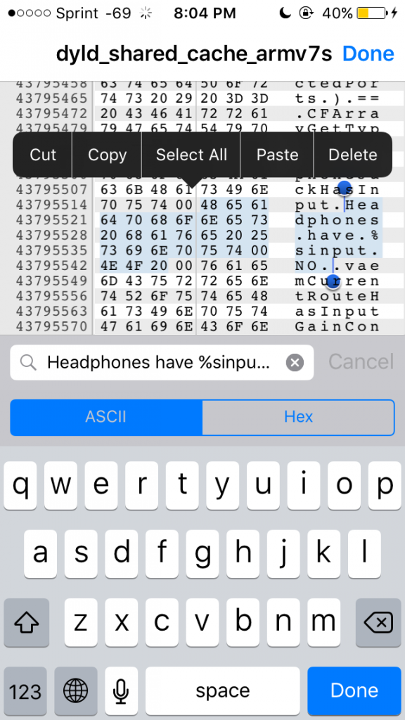 [21/01/2016] Dieser Code soll den fehlenden Kopfhöreranschluss beim iPhone 7 belegen.