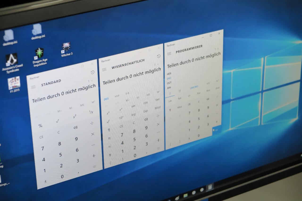 [29/01/2016] ... stellte Kollege Carsten fest, dass die Division auf seinem System unter gewissen Bedingungen nicht gar nicht erst starten lässt. Da es sich hier zweifellos um ein Problem des Betriebssystems handelt, haben wir den Bug bereits bei Microsoft gemeldet.