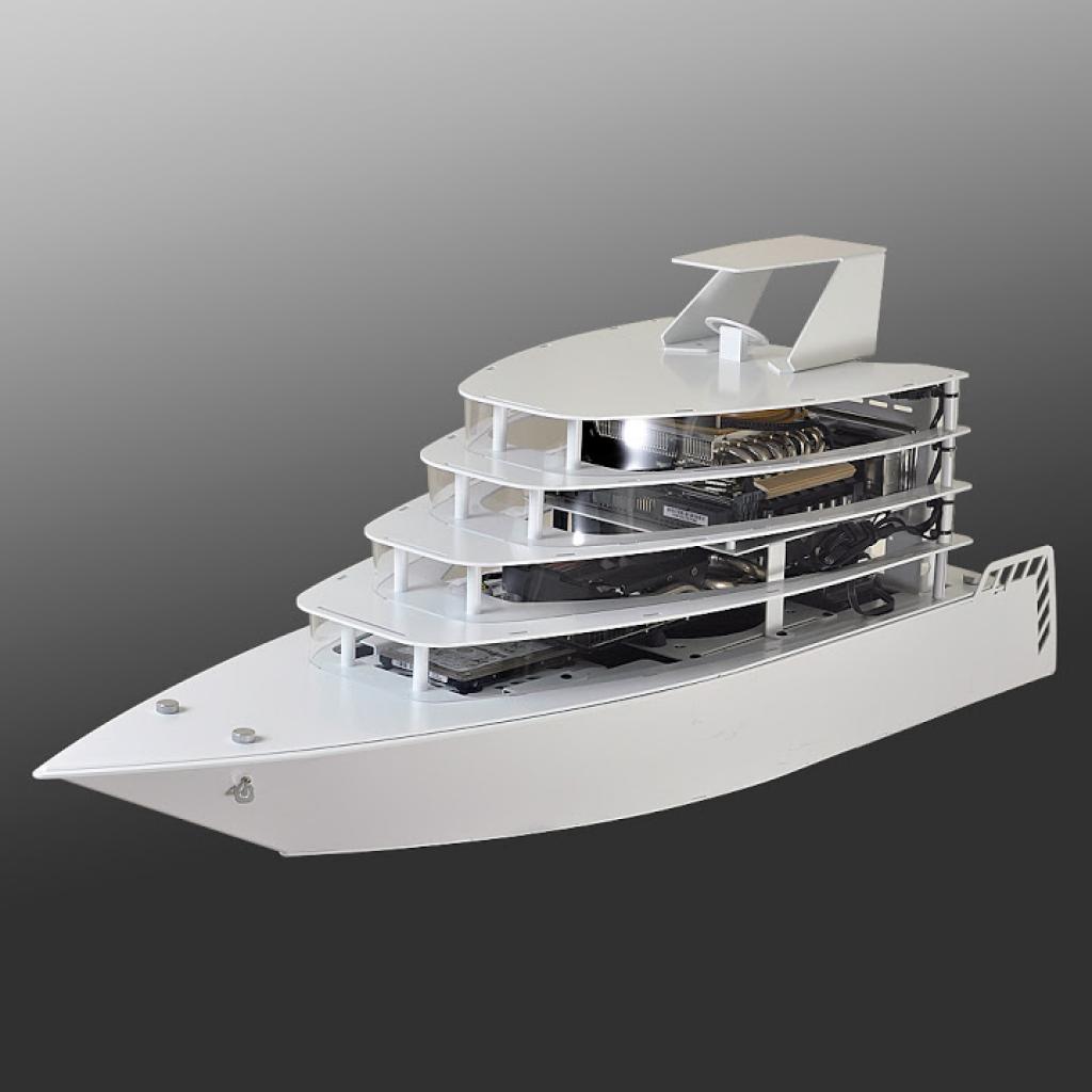 [02/01/2016] Mehr Modell als Gehäuse: Lian-Li veröffentlicht Tower im Gewand einer Yacht. (1)
