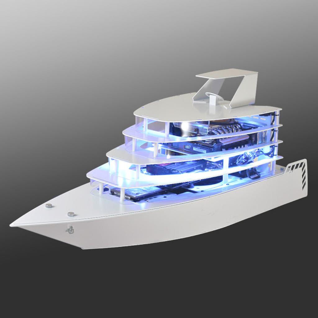 [02/01/2016] Mehr Modell als Gehäuse: Lian-Li veröffentlicht Tower im Gewand einer Yacht. (3)