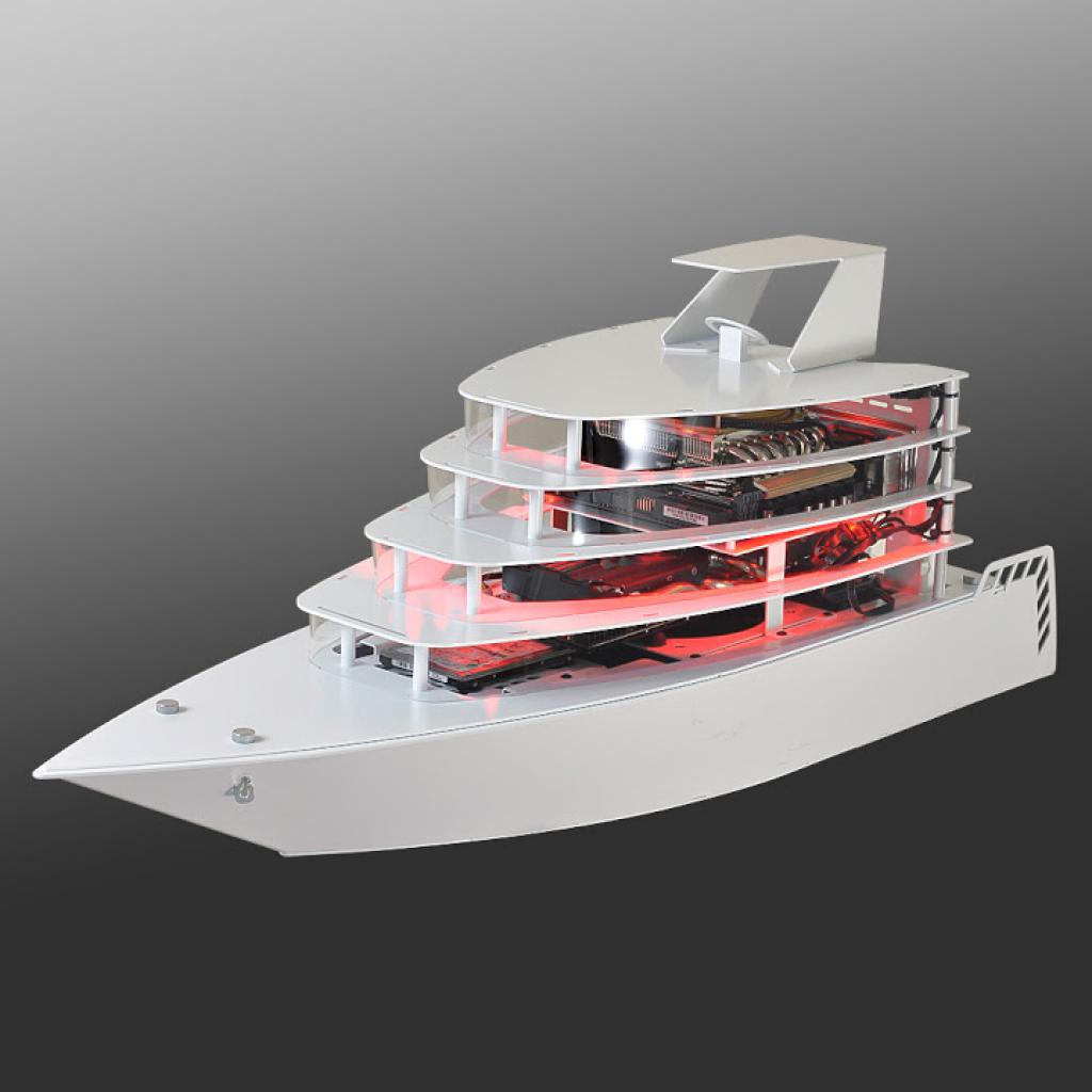 [02/01/2016] Mehr Modell als Gehäuse: Lian-Li veröffentlicht Tower im Gewand einer Yacht. (5)