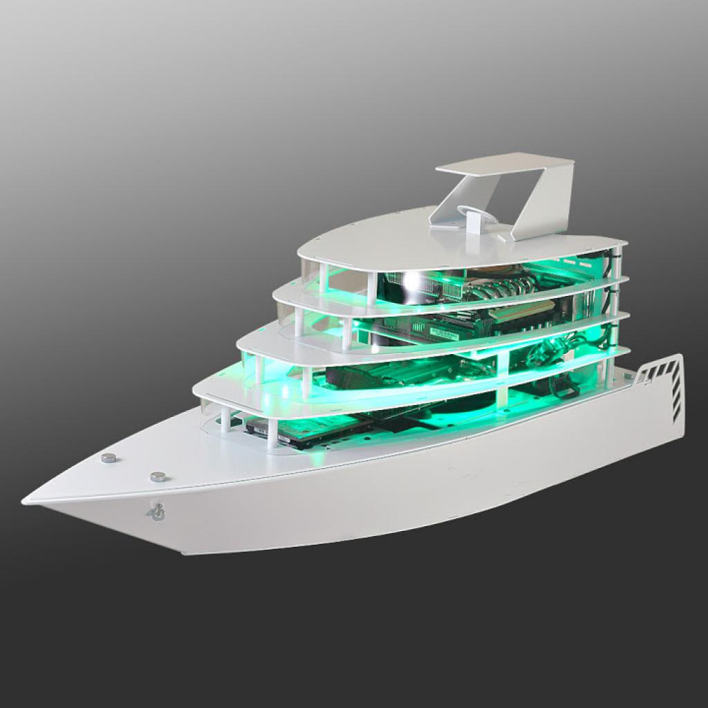 [02/01/2016] Mehr Modell als Gehäuse: Lian-Li veröffentlicht Tower im Gewand einer Yacht. (8)