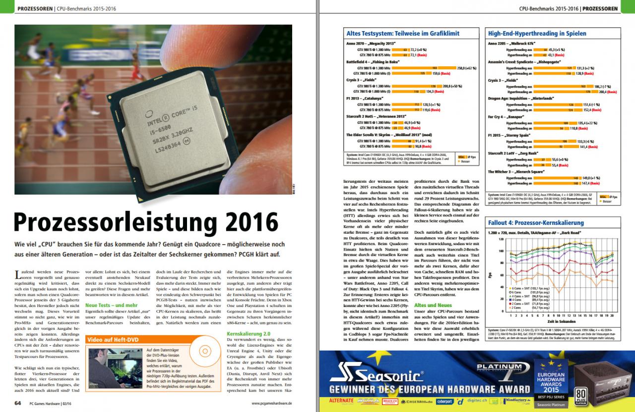[01/01/2016] Praxis Prozessorleistung 2016 (PCGH 02/2016, #184)