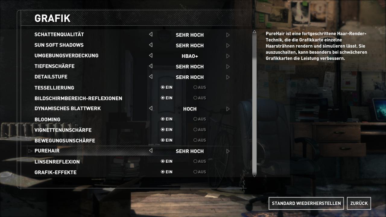 Rise of the Tomb Raider - Optionen - Graphics 2