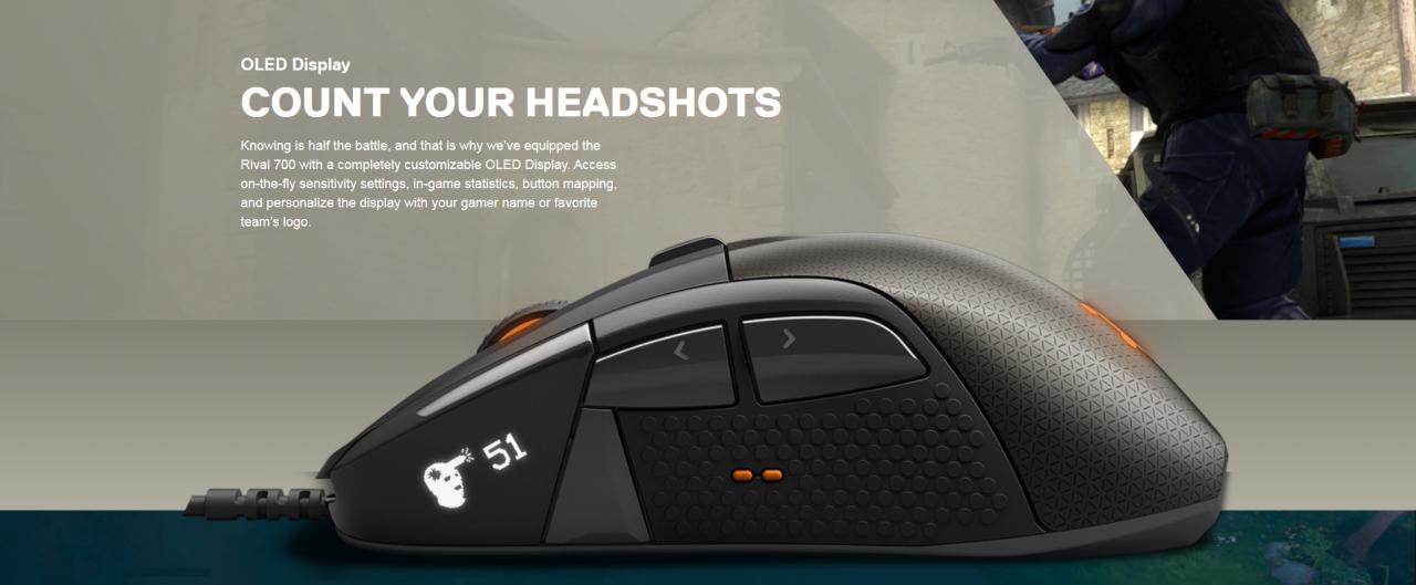 [05/01/2016] Steelseries Rival 700: Premium-Maus mit OLED-Display und wechselbarem Sensor (7)