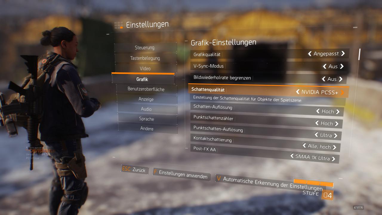 The Division PC - die Grafikeinstellungen (1)