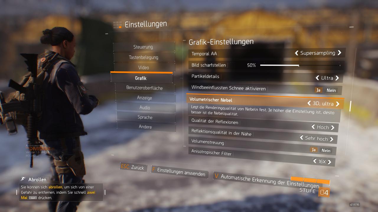 The Division PC - die Grafikeinstellungen (2)