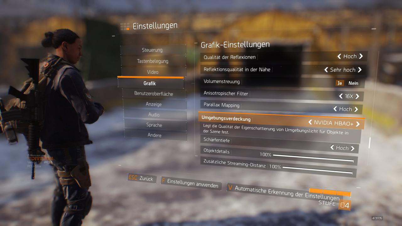 The Division PC - die Grafikeinstellungen (3)