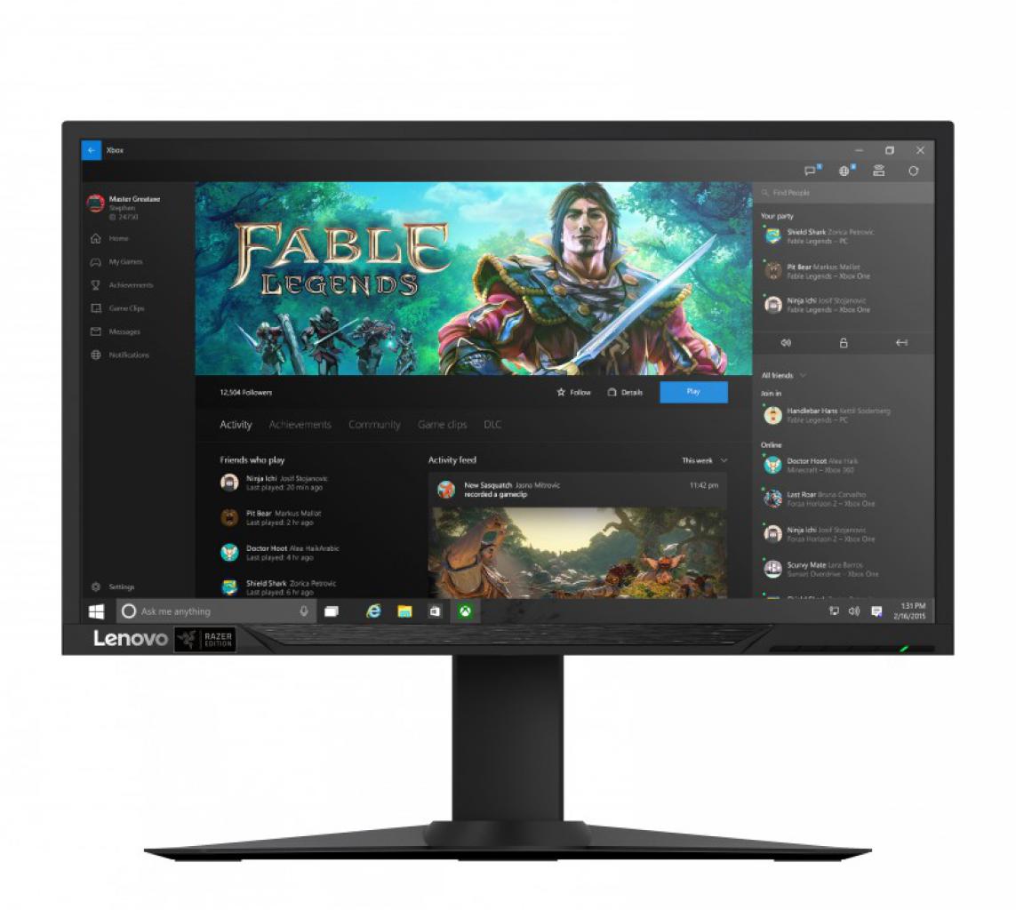 [05/01/2016] Lenovo und Razer stellen ihr Komplettsystem und ein Curved-LCD vor (1)