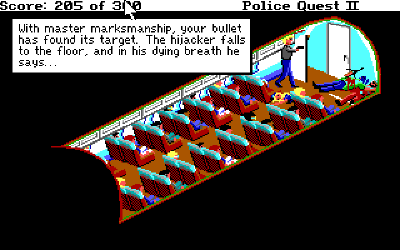 [02/02/2016] Police Quest II: The Vengeance (D-Fend Reloaded 1.4.4 + Munt) - Screenshot von Poulton