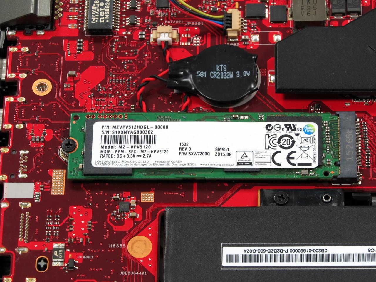 [26/02/2016] Asus GX700: Samsung SM951-SSD