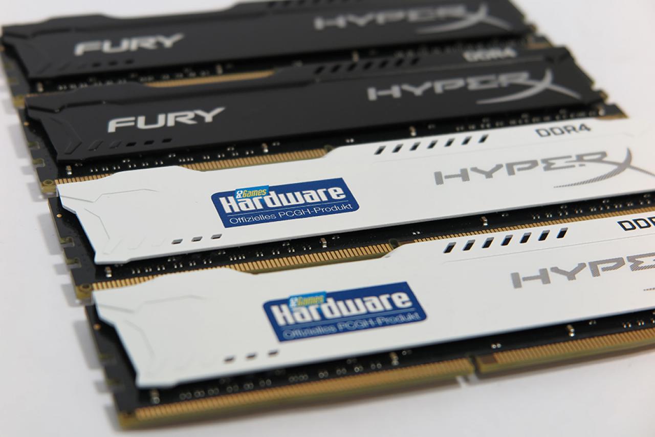 [19/02/2016] Die weißen PCGH-Module im Vergleich zur schwarzen Standard-Variante.