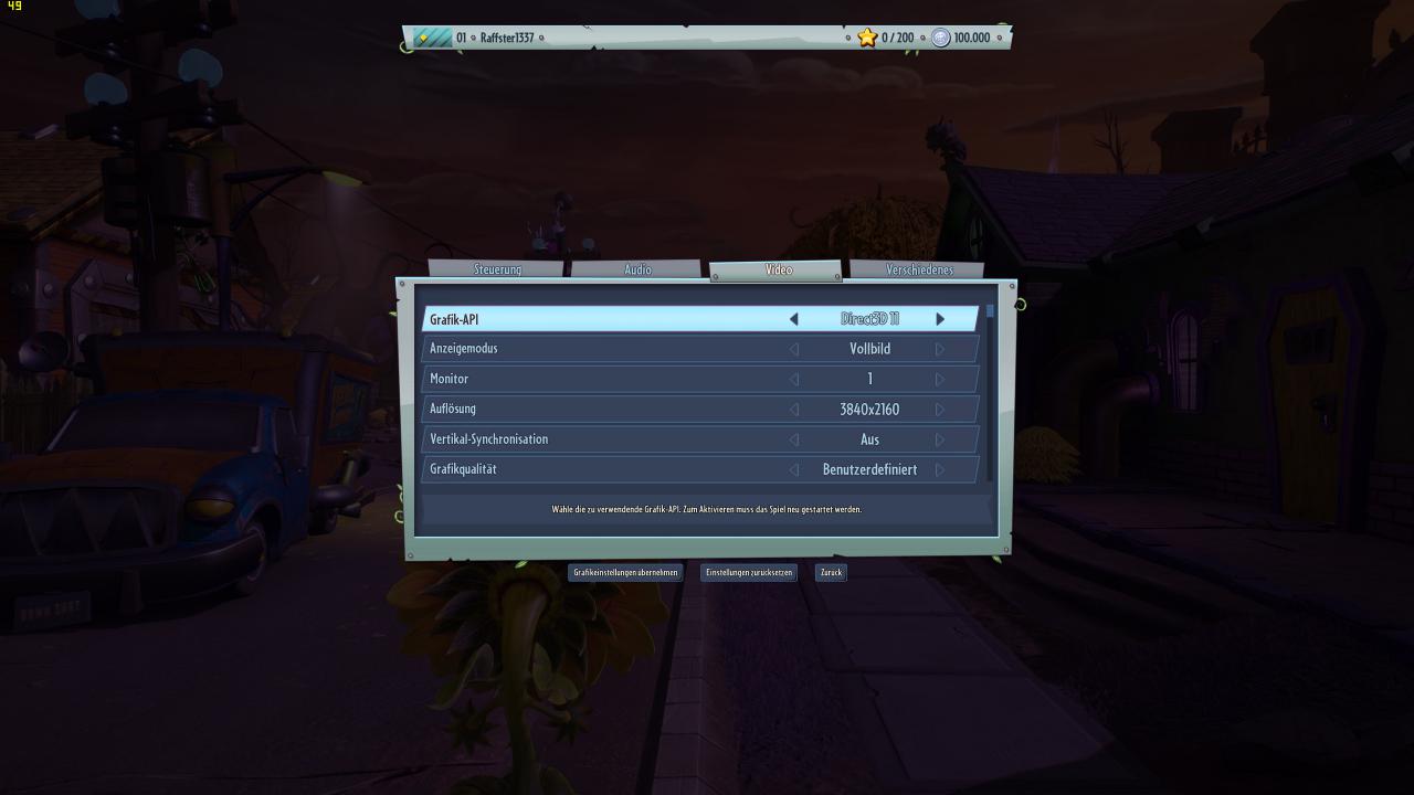 [26/02/2016] PvZ Garden Warfare 2: Diese Option suggeriert eine Wahlmöglichkeit der Schnittstelle, faktisch steht aber nur Direct 3D 11 zur Verfügung - die aus dem Vorgänger bekannte Mantle-API wird nicht mehr unterstützt.
