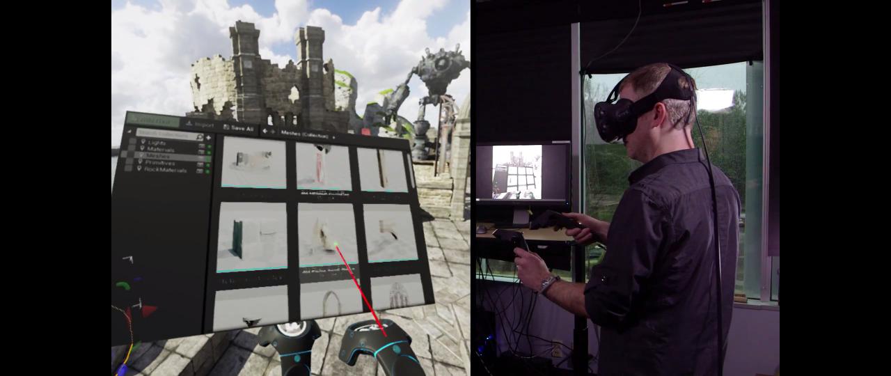 [05/02/2016] Unreal Engine 4: VR-Editor lässt Entwickler Welten mit HTC Vive und Oculus Rift einfach bauen
