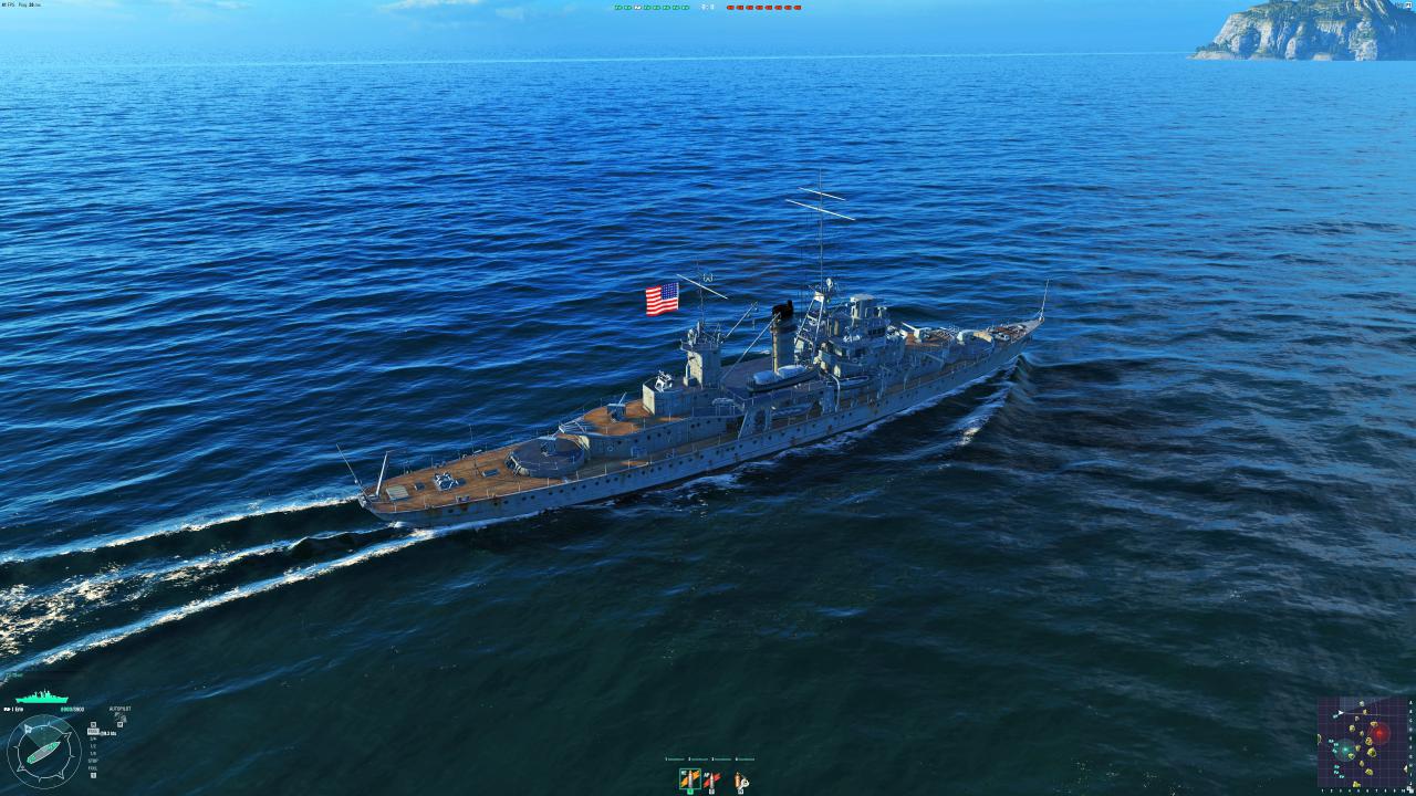World of Warships: Wasserqualität: Sehr hoch