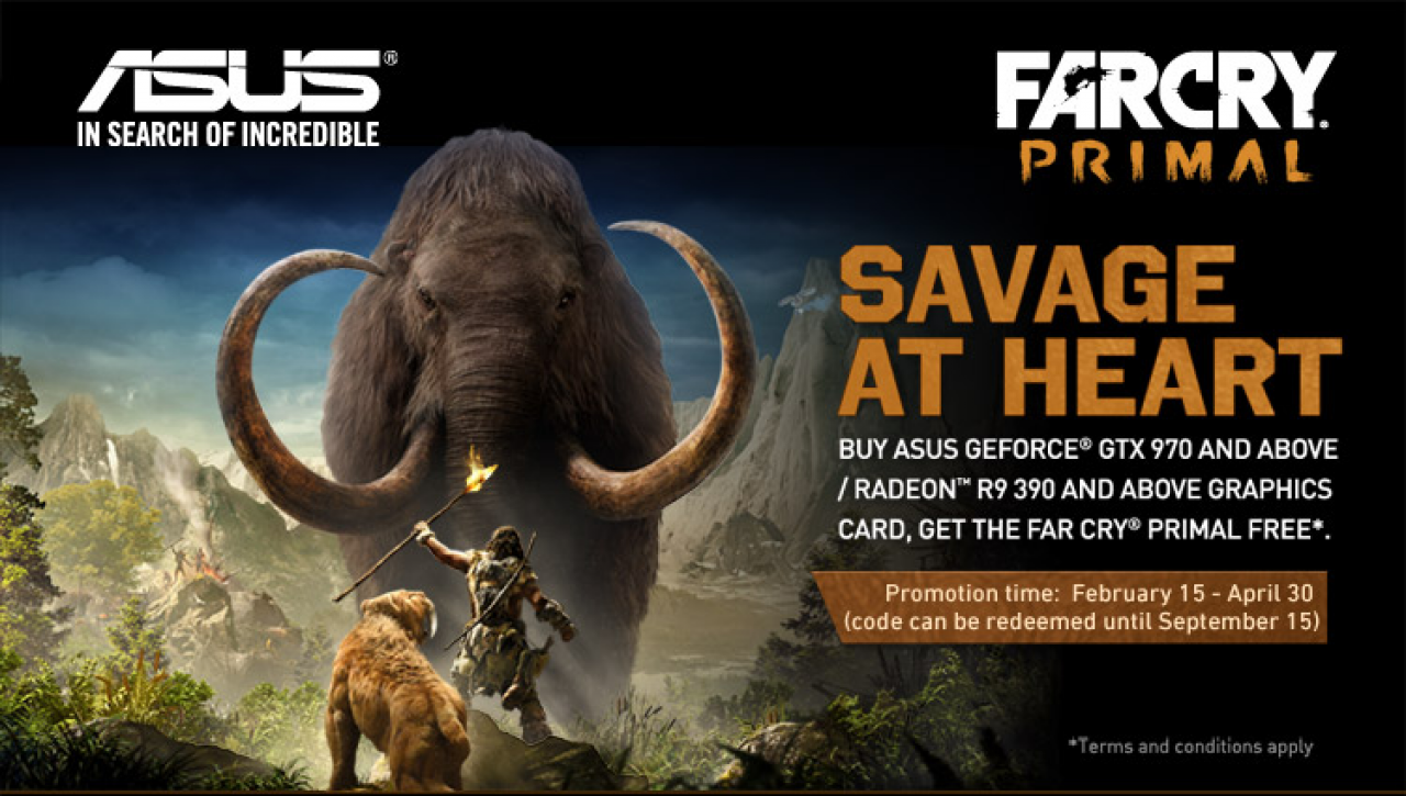 [01/03/2016] Far Cry Primal: Bei Asus-Grafikkarten kostenlos dazu