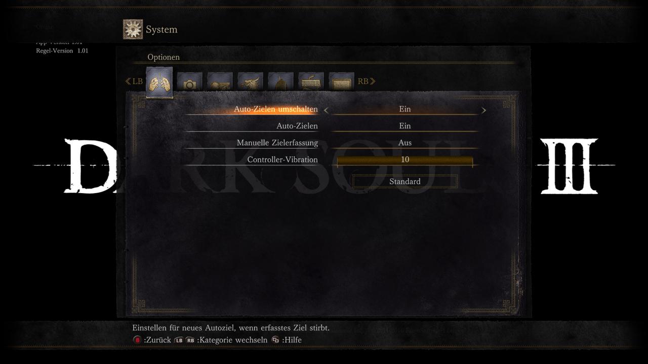 Dark Souls 3 Menue 1 