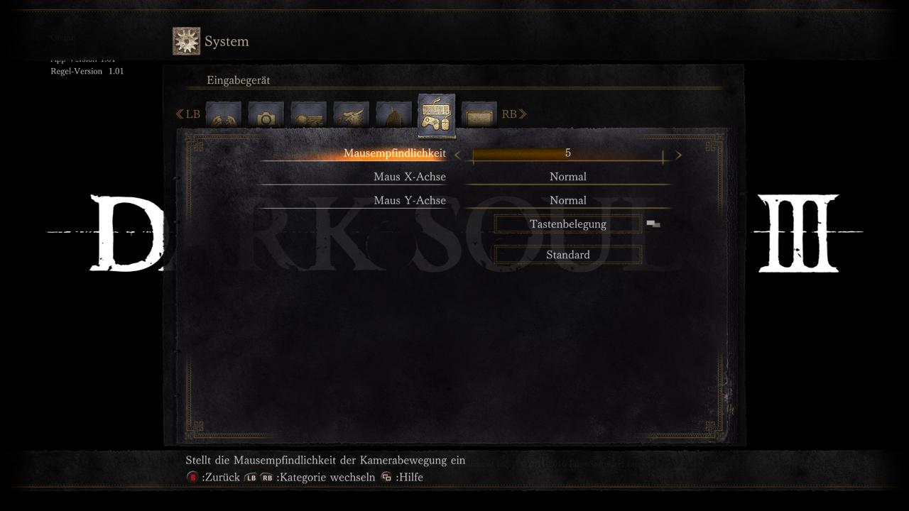 Dark Souls 3 Menue 6 
