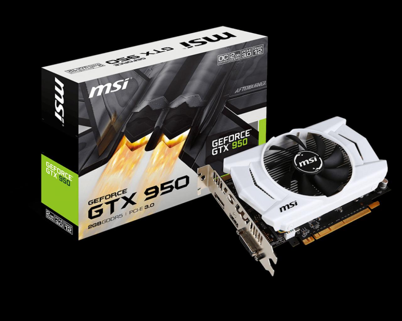 [21/03/2016] MSI Geforce GTX 950 ebenfalls ohne zusätzlichen Stromanschluss (1)