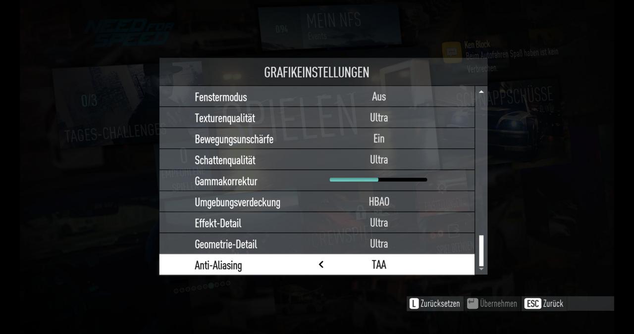 [09/03/2016] Need for Speed: Grafikoptionen der PC-Version #2