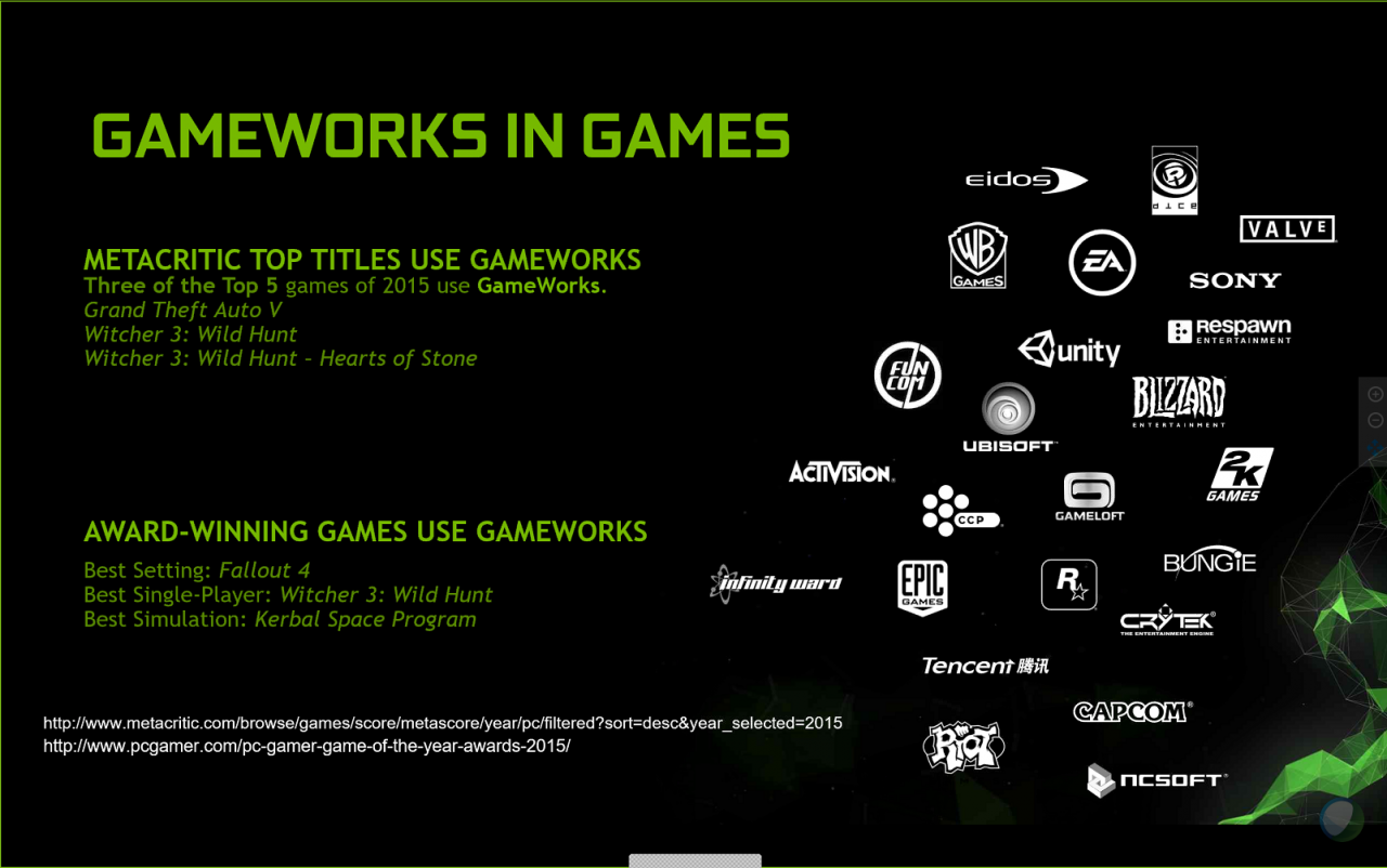 [16/03/2016] Nvidia Gameworks 3.1: Hintergründe (1)