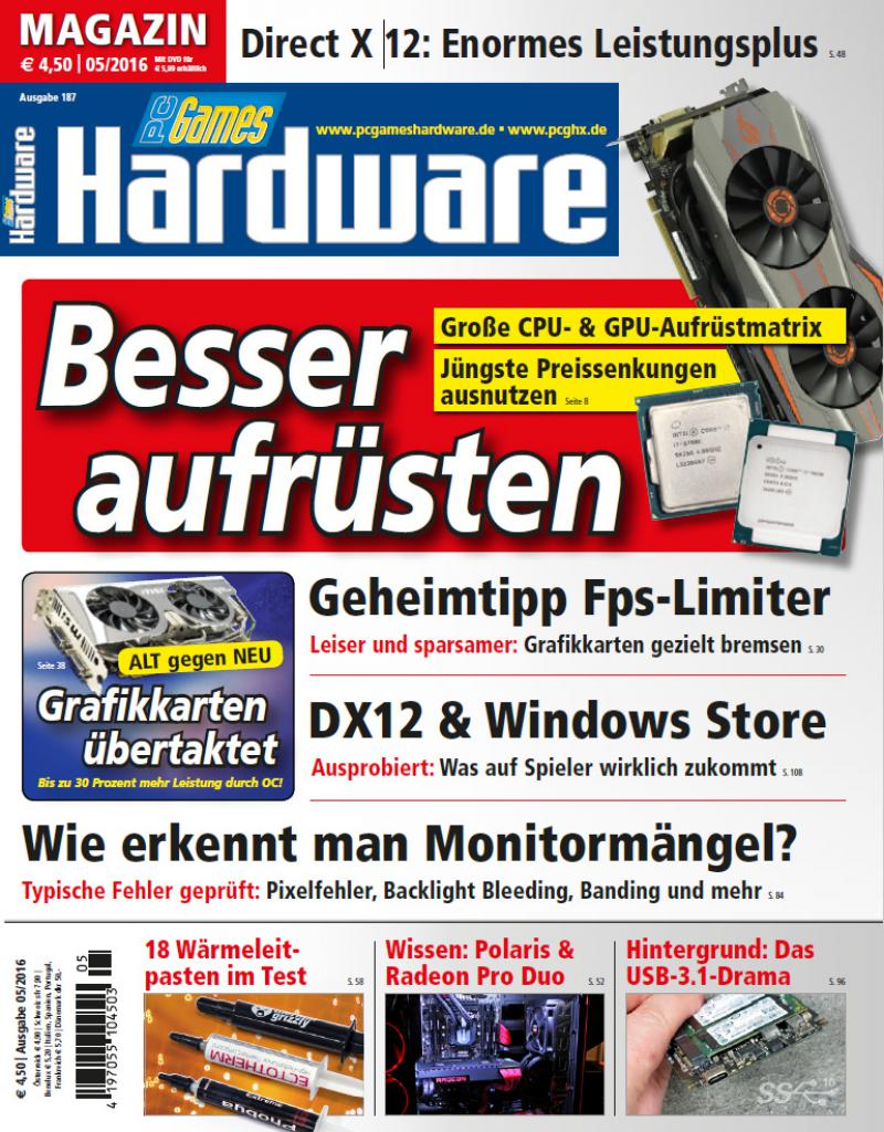 [31/03/2016] PCGH 05-2016 (#187) Cover Magazin