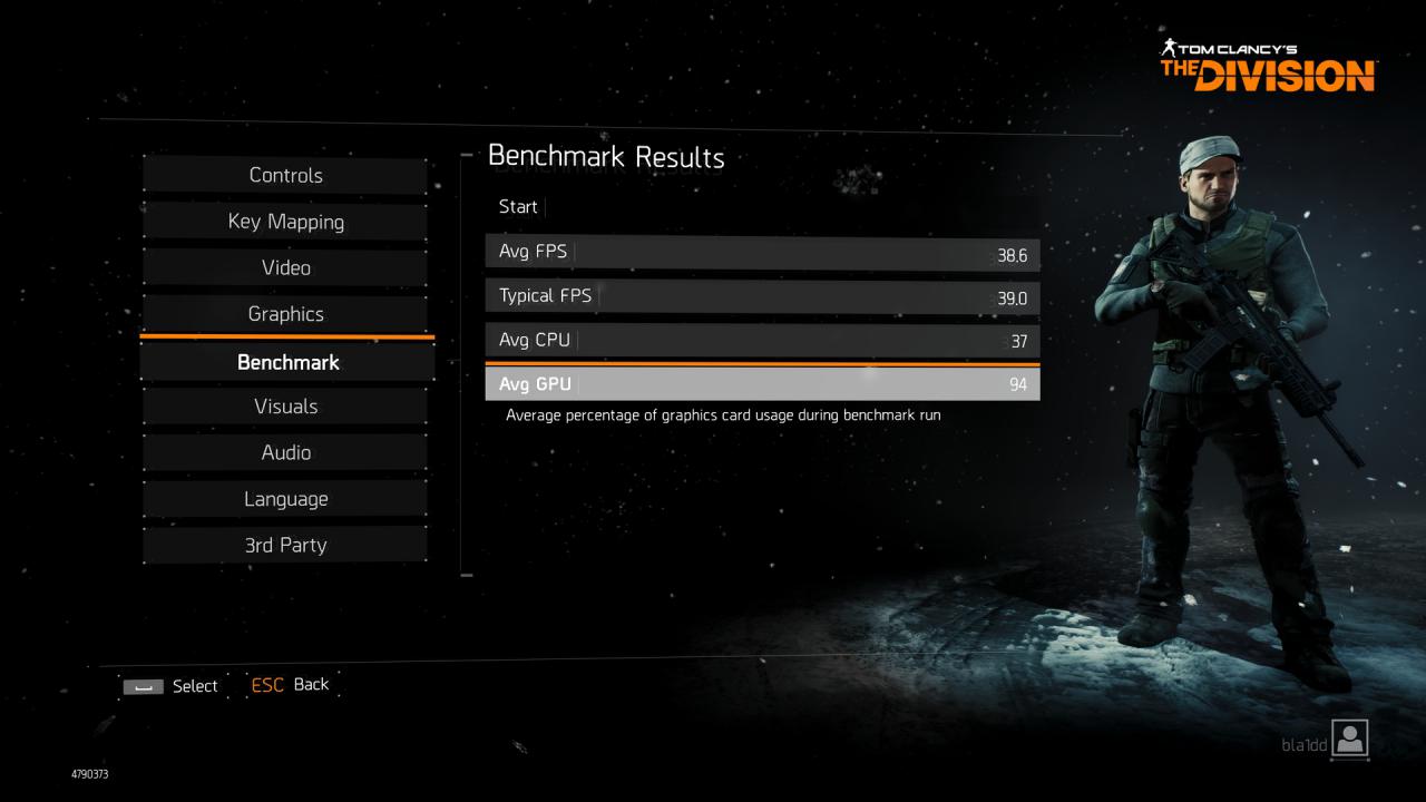 [08/03/2016] The Division - integrierter Benchmark, Ultra-Preset, 3.840 × 2.160, Palit GTX 980 Jetstream/6G