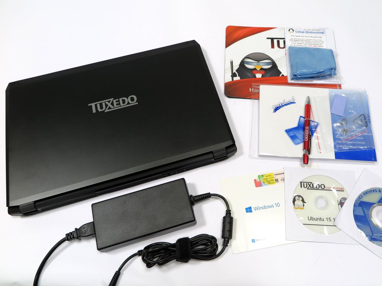 [30/03/2016] Tuxedo XC1506: Lieferumfang