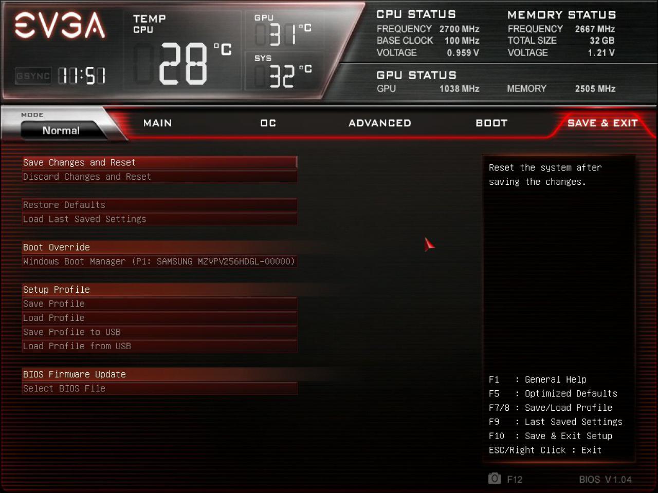 [27/04/2016] EVGA SC17: UEFI-Optionen (7)