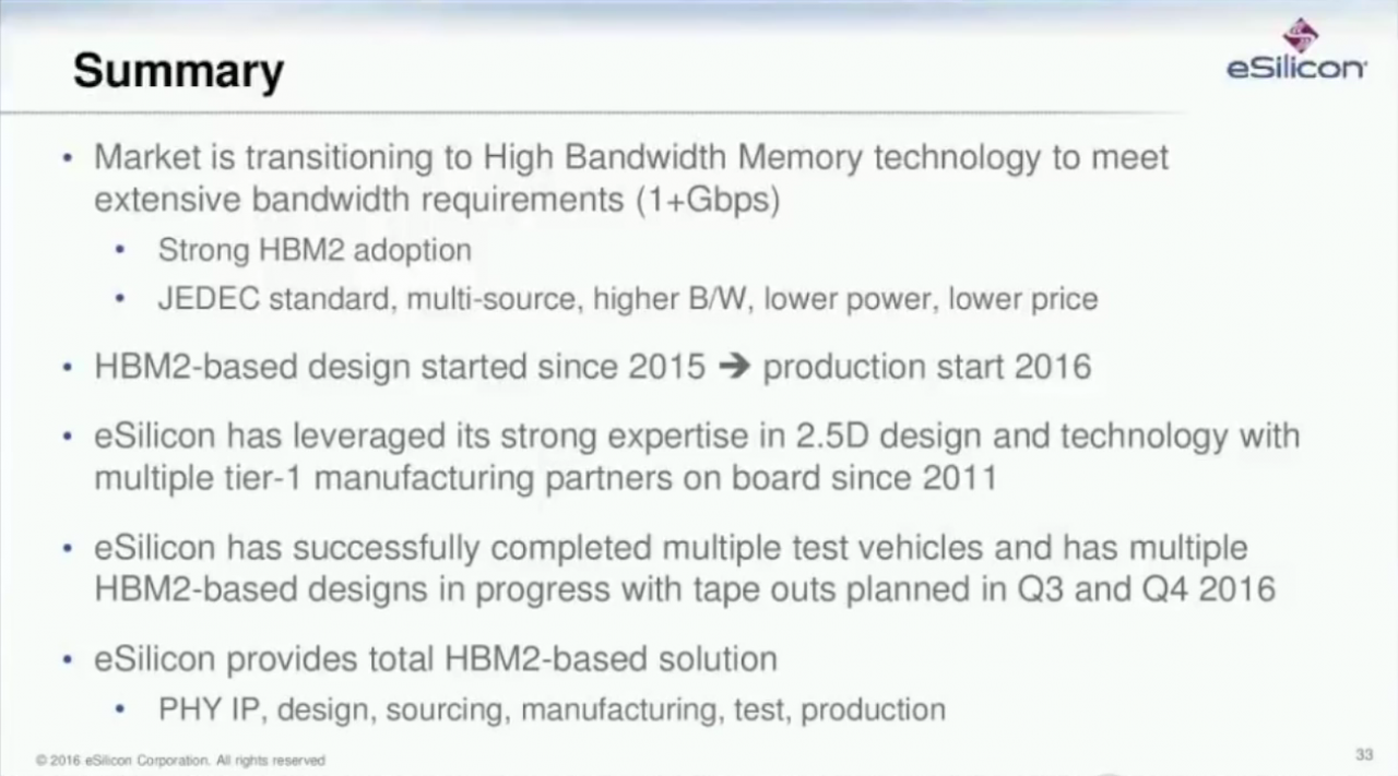 [01/04/2016] Esilicon zeigt HBM-Designs: U.a. ein 14LPP-Chip mit einem HBM2-Stack (2)