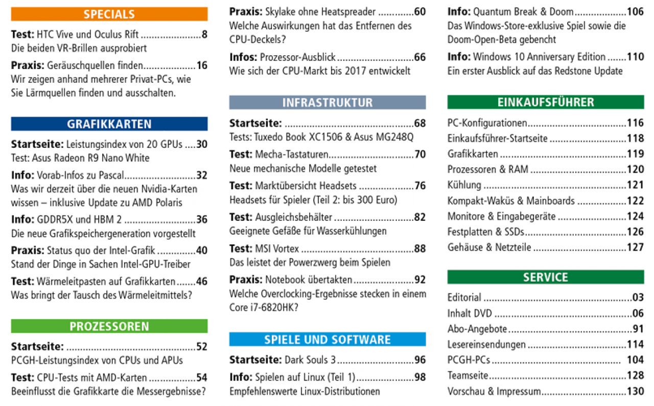 [27/04/2016] Heftinhalt PCGH 06-2016 (#188)
