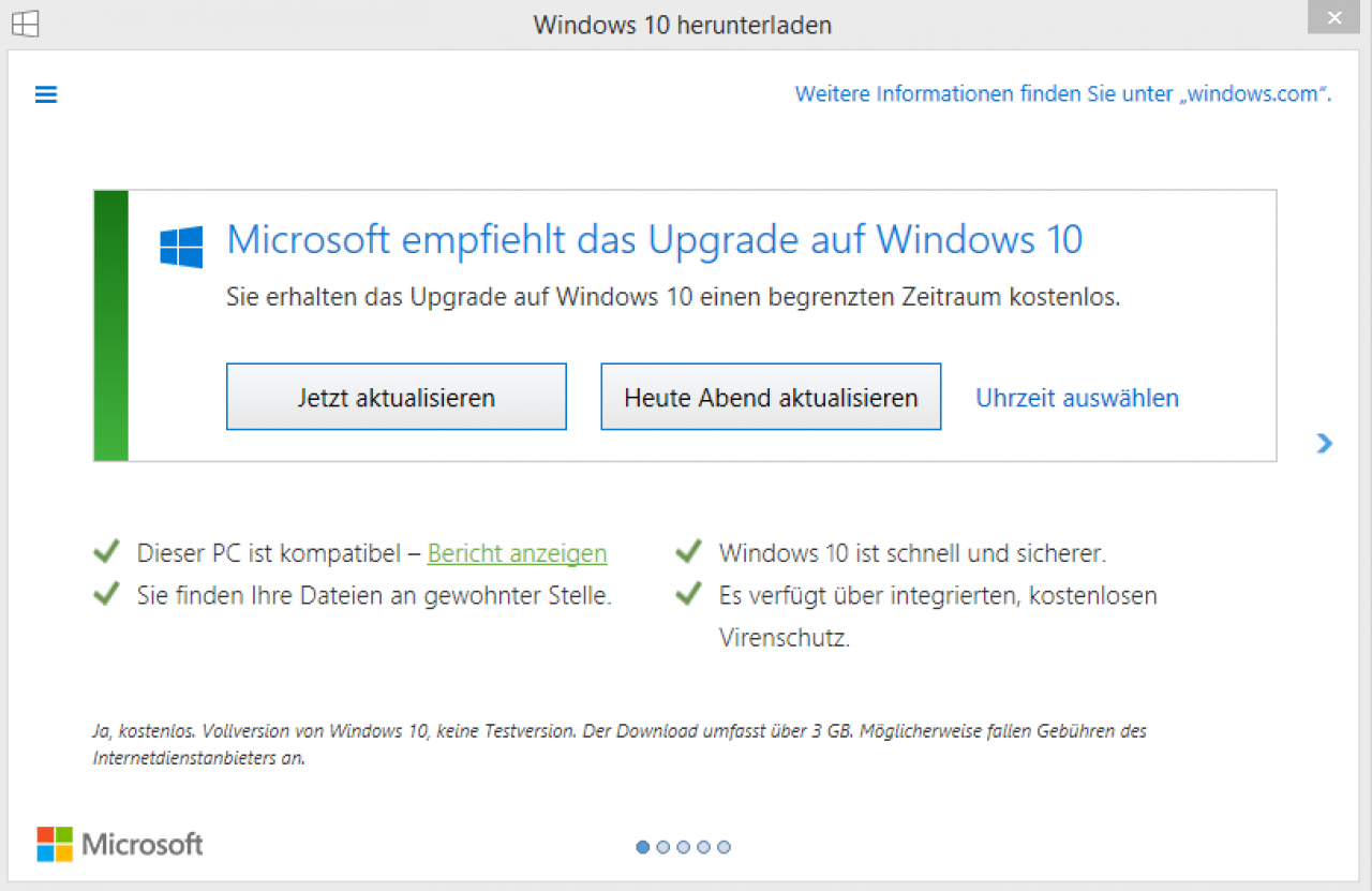 [19/04/2016] Windows 10: Microsoft mit 100-Tage-Countdown für Gratis-Angebot