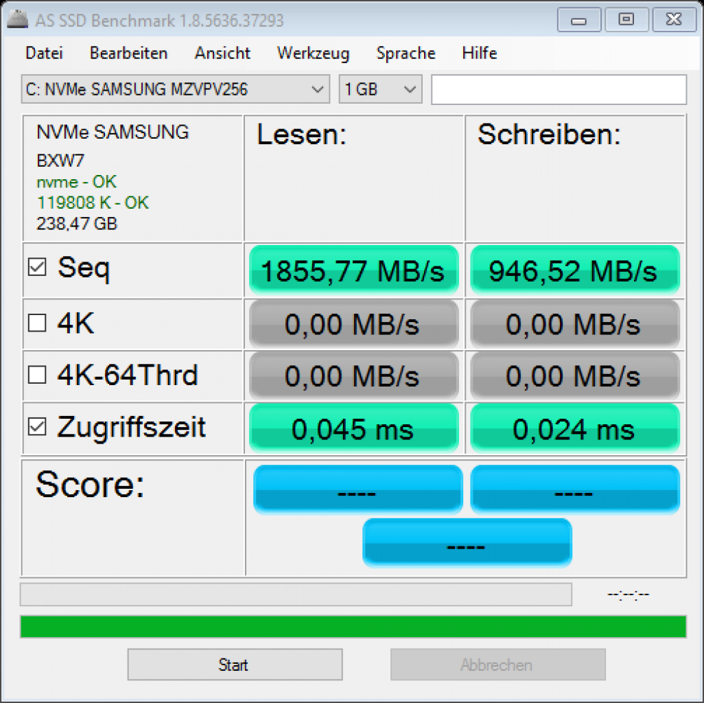 [28/04/2016] EVGA SC17: AS-SSD