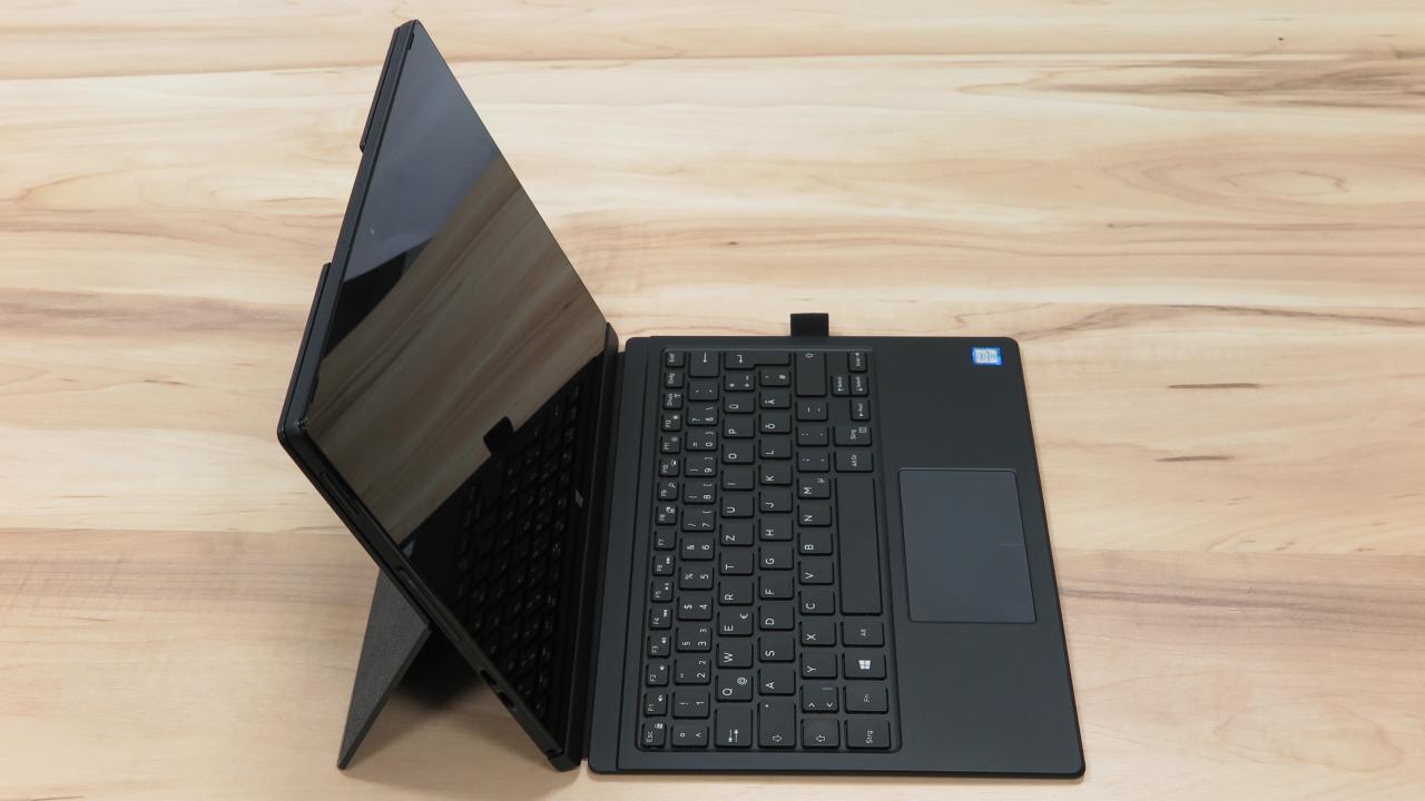 [03/05/2016] Dell Latitude 12 7275: Aufbau mit angedockter Tastatur