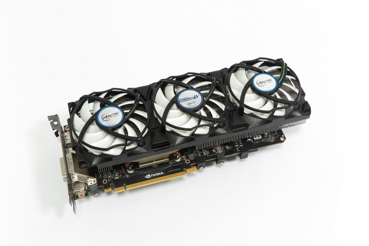 [17/05/2016] Auch auf eine GTX 1070 würde der Accelero Xtreme IV passen. (Im Bild: GTX 1080)