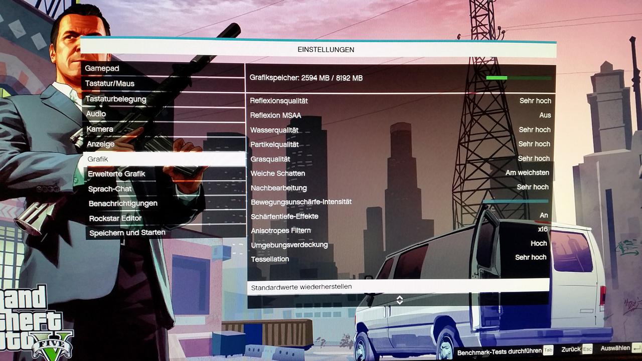 [13/05/2016] GTA 5: die von marvinj genutzten Grafikeinstellungen
