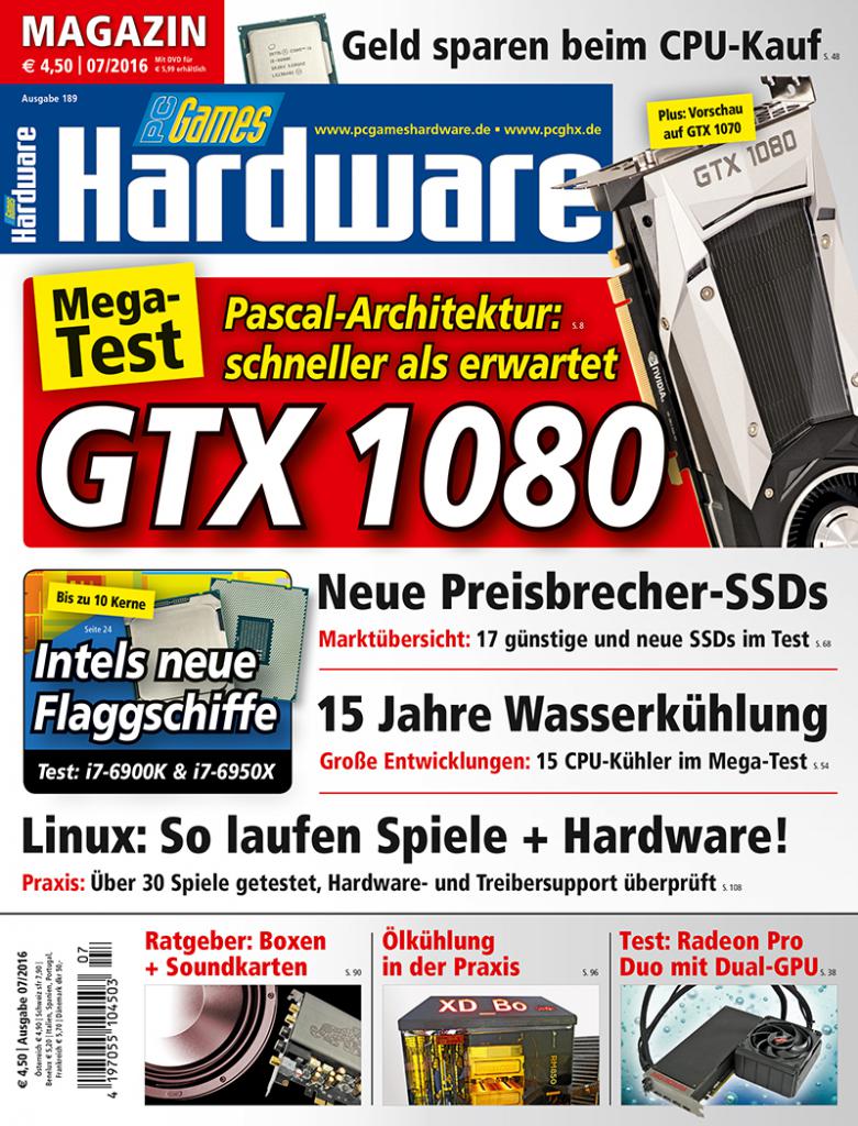 [31/05/2016] PCGH 07/2016 #189: Titel Magazin