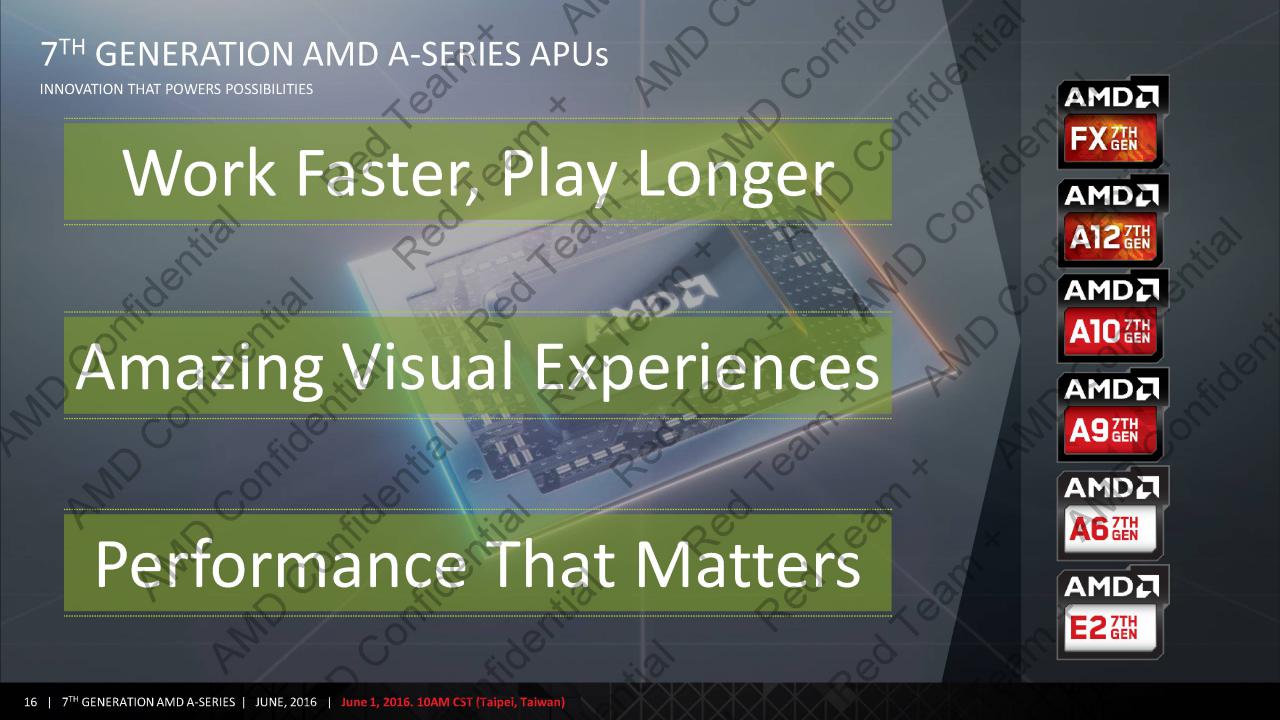 [01/06/2016] AMD hat auf der Computex seine neuen APUs mit Excavator-Kernen und neue A12- und FX-Modelle angekündigt. (16)