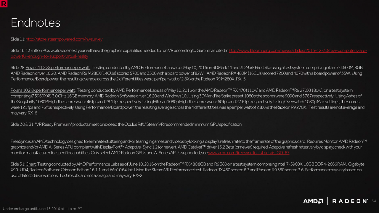 [15/06/2016] Radeon RX 400: Offizielle Spezifikationen von Polaris 10 und Polaris 11 plus Benchmarks (35)