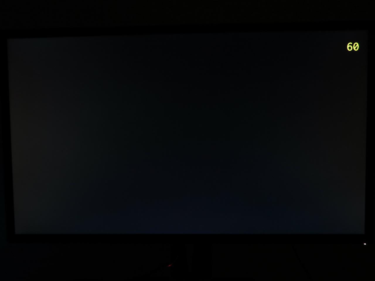 [30/06/2016] Asus PG248Q: Sichteindruck mit Schwarzbild und absoluter Umgebungsdunkelheit