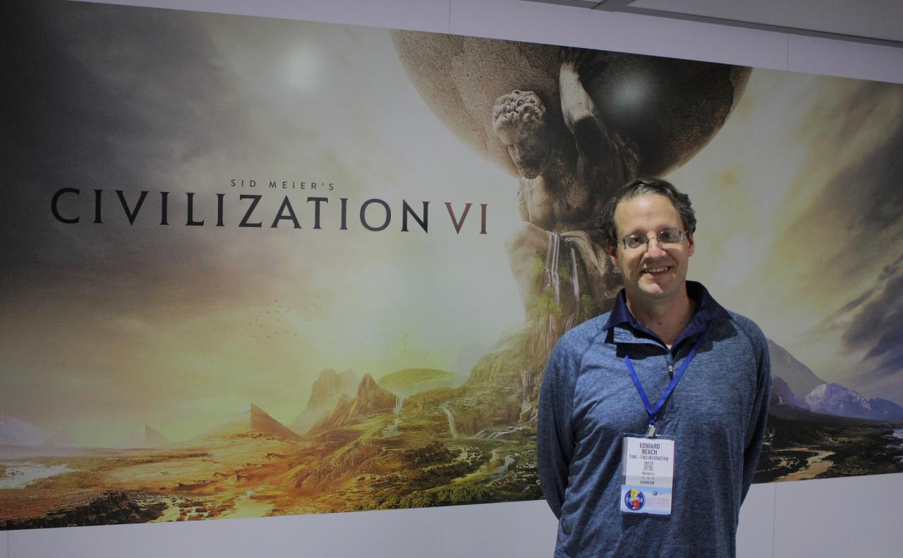 [23/06/2016] Stratege ohne Starallüren: Bei Lead Designer Ed Beach laufen alle Fäden von Civilization 6 zusammen.