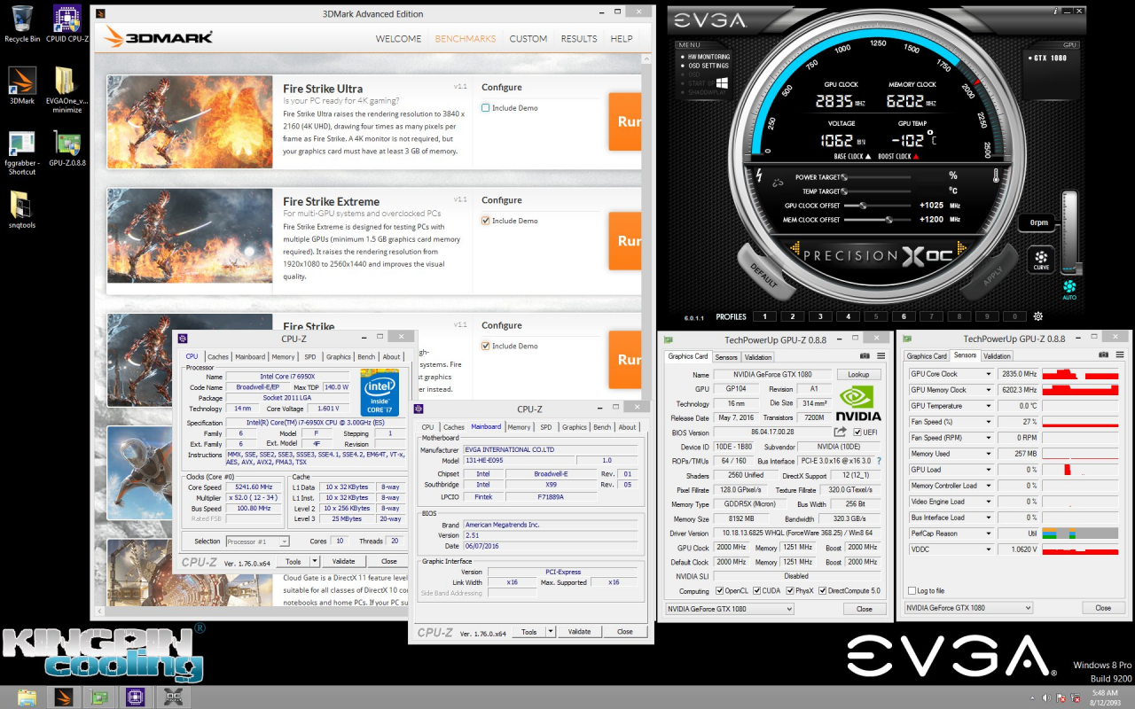 [08/06/2016] EVGA Geforce GTX 1080 Taktrekord: Mit LN2 auf über 2,8 GHz übertaktet (1)
