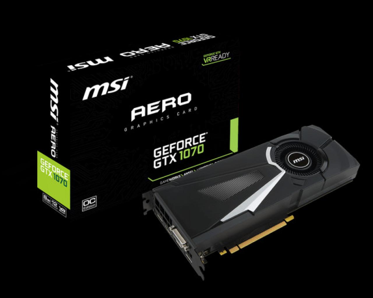 [10/06/2016] MSI Geforce GTX 1070 Aero 8G OC 1