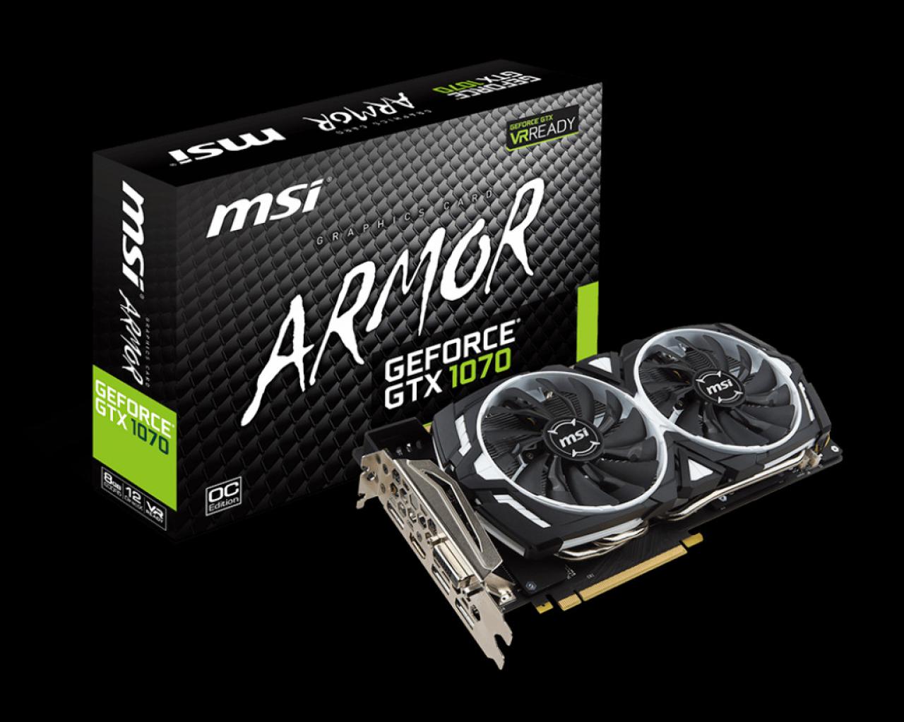 [10/06/2016] MSI Geforce GTX 1070 Armor 8G OC 1