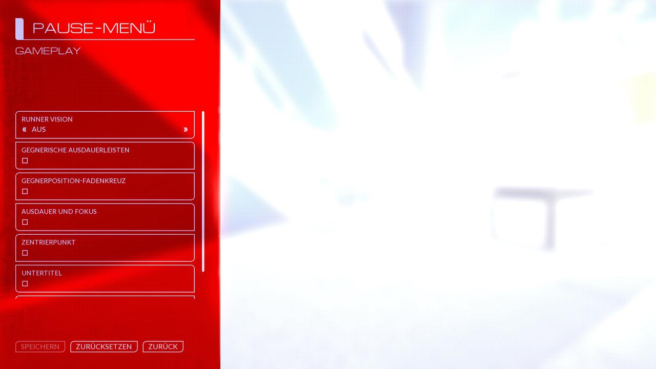 Mirror's Edge: Catalyt - Optionen - Gameplay 1