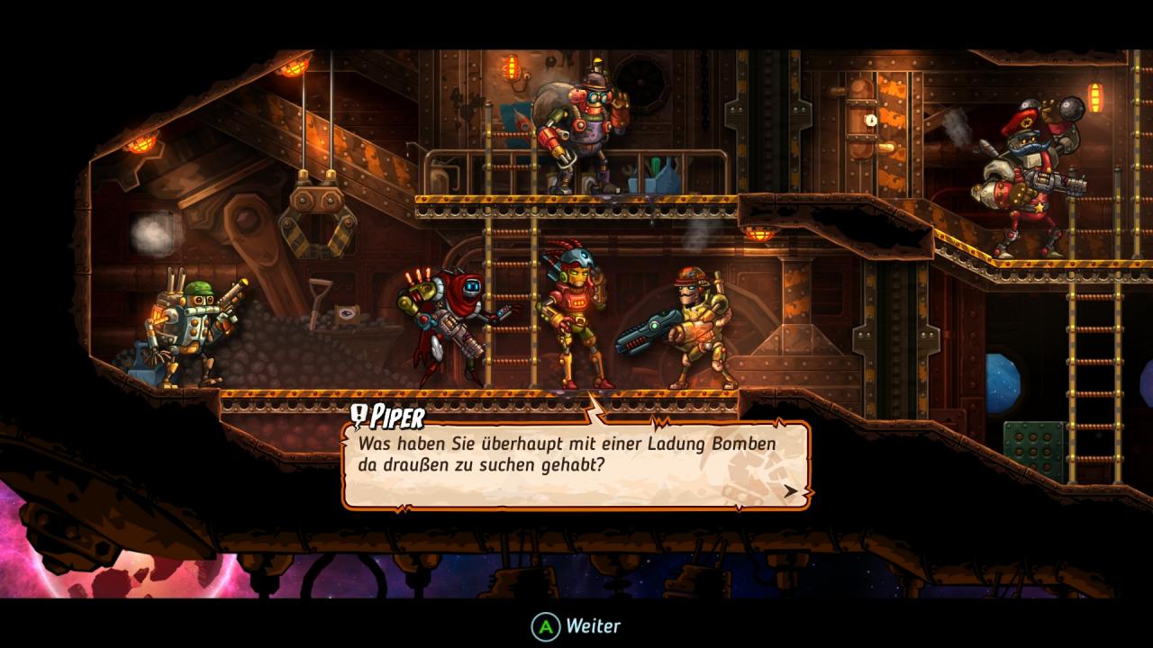 [28/06/2016] Steamworld Heist mischt rundenbasierte Taktik mit dampfbetriebenem Weltraum-Piraten-Charme – clever, charmant und spielerisch schön zugänglich, auch für Genre-Neulinge.