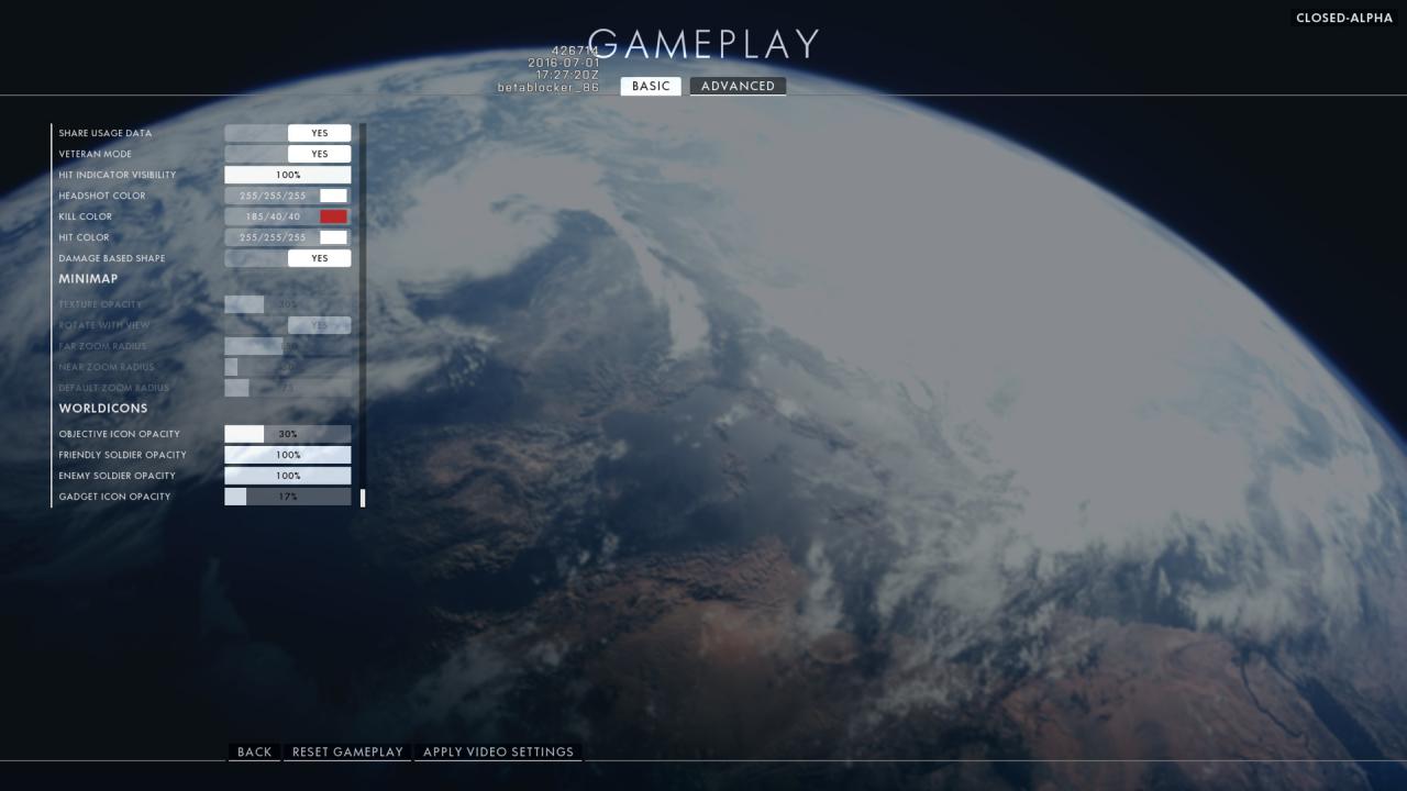 [07/07/2016] Battlefield One Closed Alpha - Gameplay Optionen (2)
