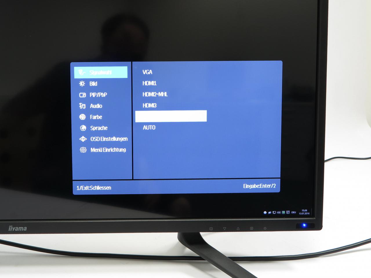 [13/07/2016] Iiyama X4071UHSU-B1: On-Screen-Display (1)